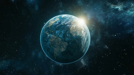 our planet seems like a fragile gem in the boundless universe, reminding us of our shared cosmic journey.