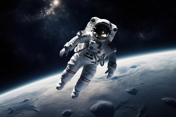 Fototapeta premium Space astronomy moon exploration.