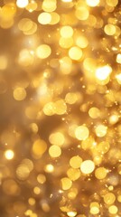 Obraz premium Abstract golden bokeh background shining for christmas or new year's eve