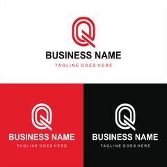 Letter Q Big Logo Pack Design Creative Modern logos design for your business Vector Brand name illustration