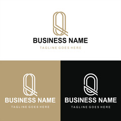 Letter Q Big Logo Pack Design Creative Modern logos design for your business Vector Brand name illustration