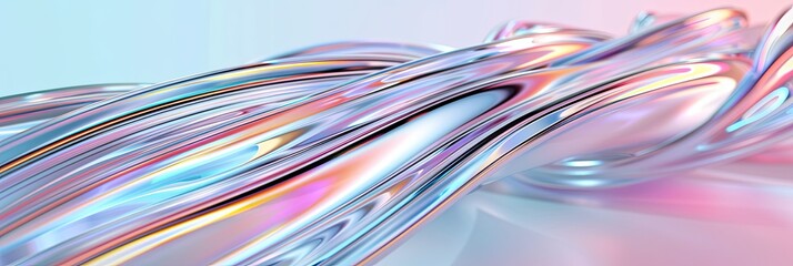 Abstract background design, colorful glass shapes flowing 3d effect, perfect for presentation