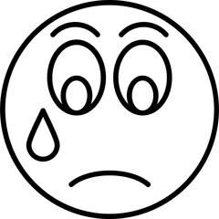 Sad Vector Icon Design