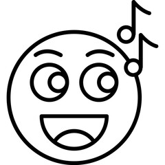 Singing Vector Icon Design