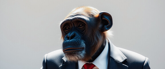 Chimp in Suit