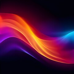 Obraz premium Grainy gradient background bold bright colors on dark background white red yellow orange purple black abstract glowing banner
