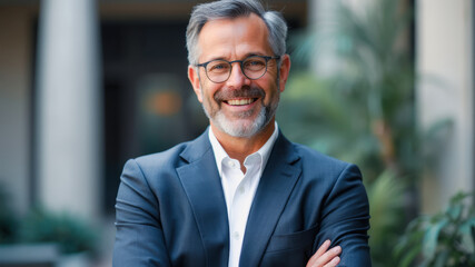 Fototapeta premium Portrait of a confident businessman