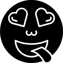 Heart Eyes Vector Icon Design