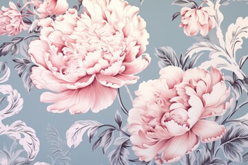 Peony wallpaper pattern flower.