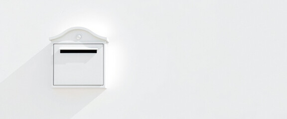 White Mailbox on a White Wall