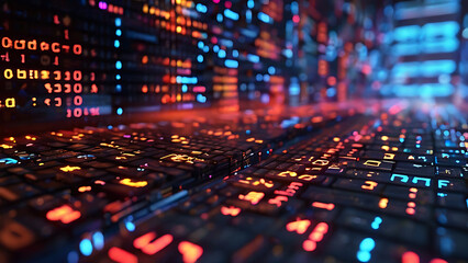 Animated computer code
