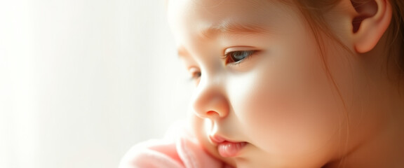 Close-up of a little girl's face