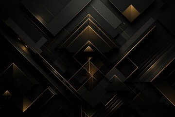 Fototapeta premium Geometric black background backgrounds abstract architecture.