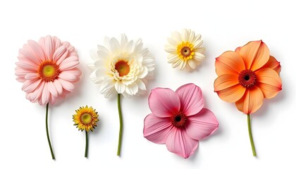 Obraz premium bouquet of flowers isolated on white