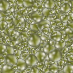 A scattering of green pearls. Beauty and fashion, style and design. Eps 10