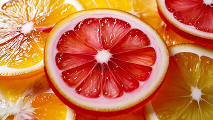 Fruit slices spinning
