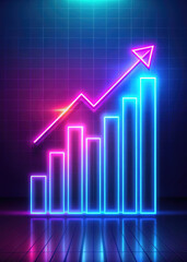 business performance growth graph, illustration, information, data, stock market, exchange, profit, finance, banking sector, accounting, progress, mathematical, visual demonstration of income, digital