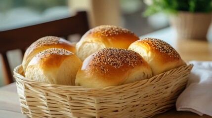 Baskets of bread