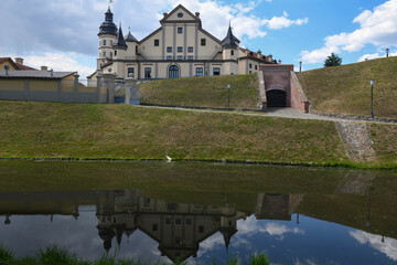 View at the castle of Nyasvizh on Belarus