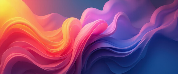 Obraz premium Abstract Colorful Liquid Swirls Background, Vibrant Color Gradients Design, Dynamic Flow Illustration