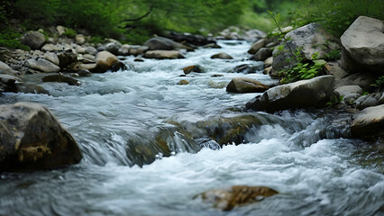 Flowing river stream
