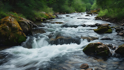 Flowing river stream
