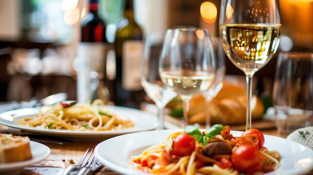 Finding the Perfect Name for Your Italian Restaurant stock photo , generative ai