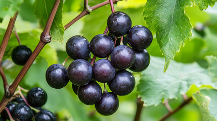 grapes on the vine