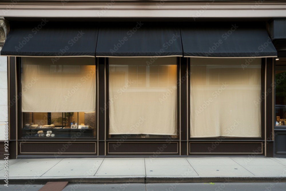 Poster Window outdoors store architecture.