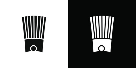 Chef hat icon line art vector