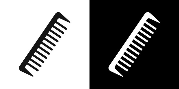 comb icon line art vector