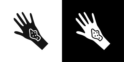 Contact Dermatitis icon line art vector
