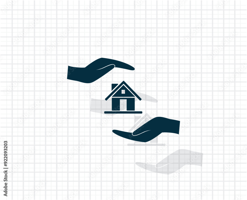Aufkleber vector dark color icon with shadow on light checkered background