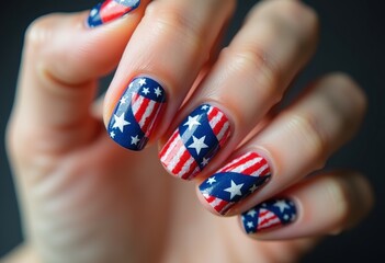American Flag Nail Design: Celebrate Independence Day with a Festive Manicure