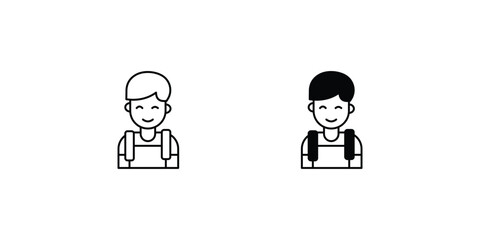 student set icon with white background vector stock illustration