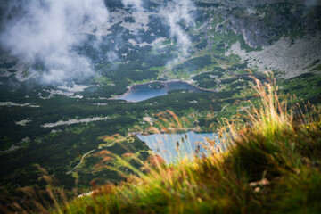 landscape with lake and mountains
