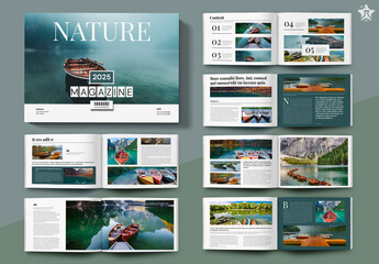 Nature Magazine Layout Landscape