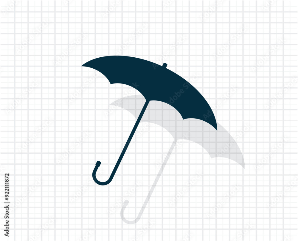 Aufkleber vector dark color icon with shadow on light checkered background