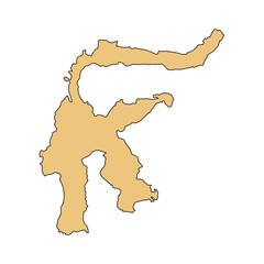Map of Sulawesi Island