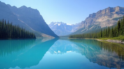 Serene Mountain Lake Reflection