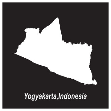 Yogyakarta map icon design