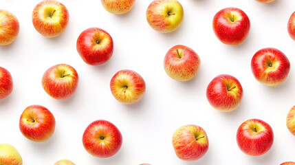 Naklejka premium apple pattern isolated