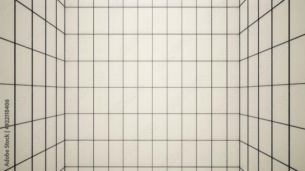 Poster a minimalist grid pattern background with subtle lines and a monochromatic palette, offering a clean