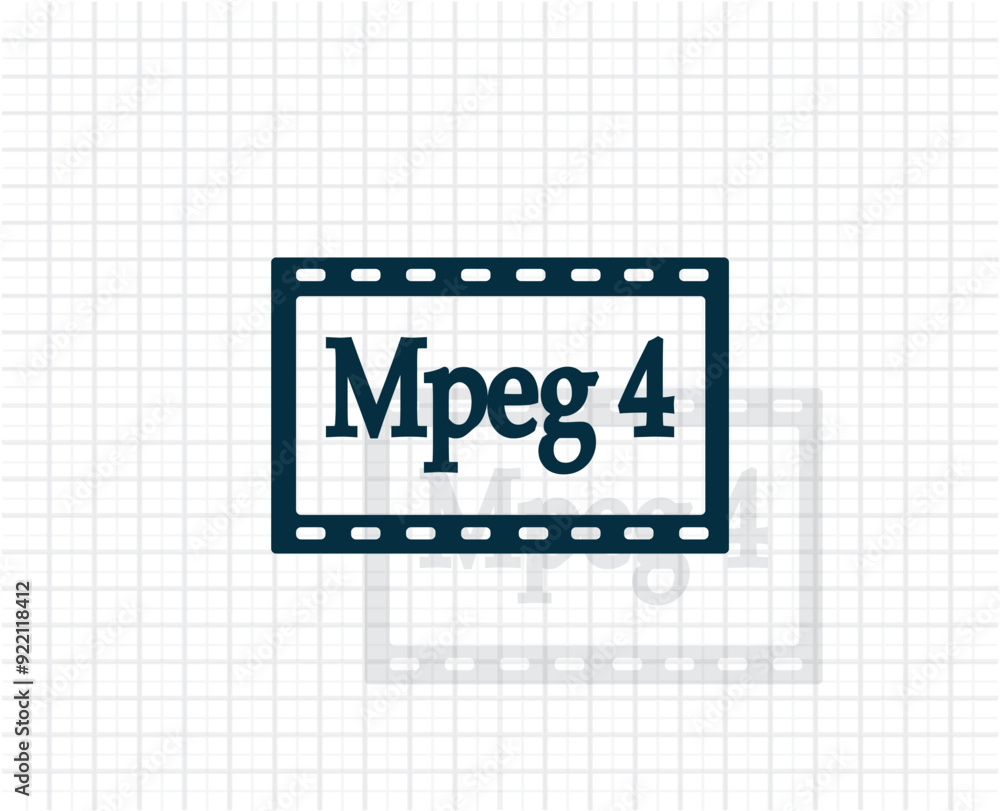 Poster vector dark color icon with shadow on light checkered background