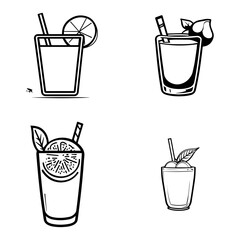cartoon drinks