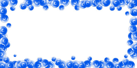 Vitamin C round capsules scattered randomly.