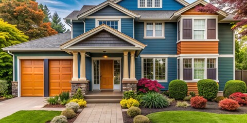 Obraz premium Bold exterior palette