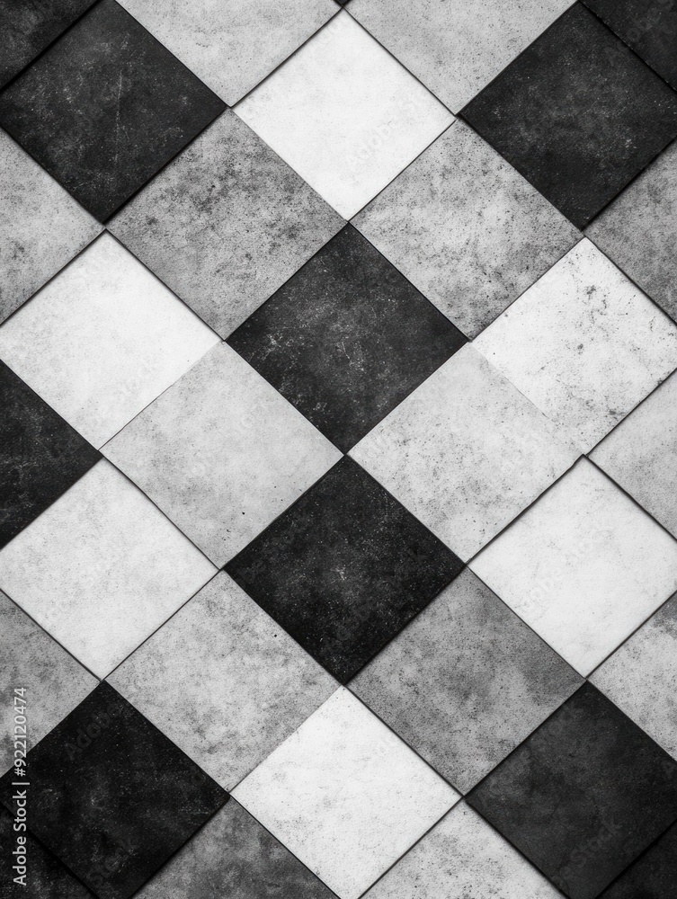 Poster stunning geometric pattern featuring a repeating grid of diamond shaped elements creating a visually