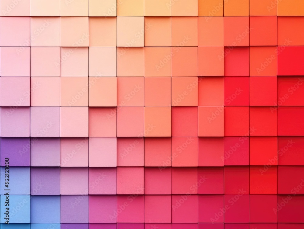 Poster captivating grid of shaded squares showcasing mesmerizing geometric patterns and depth minimalist mo