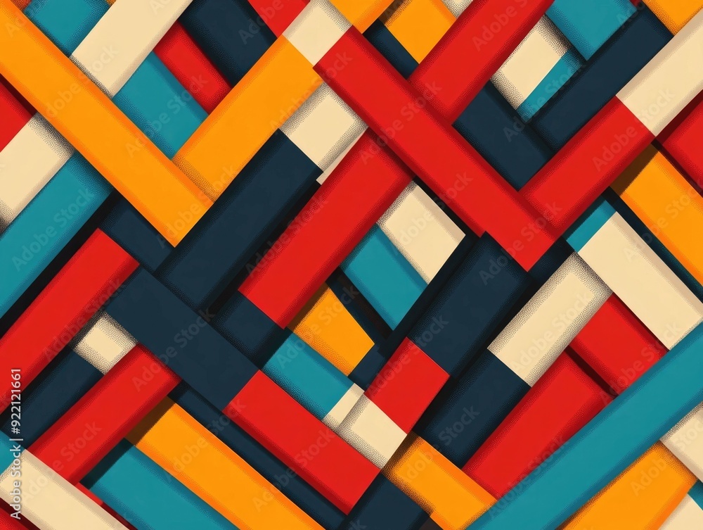 Poster abstract angular geometric pattern with sharp intersecting lines in modern edgy and minimalist desig